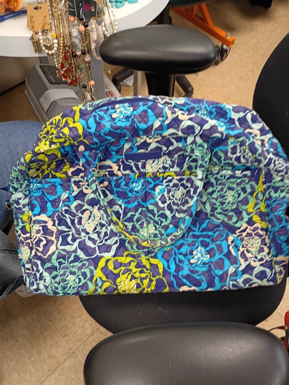Huge Vera Bradley Duffel Bag 16 x 11